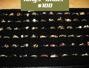 Womans gold rings from under $100 